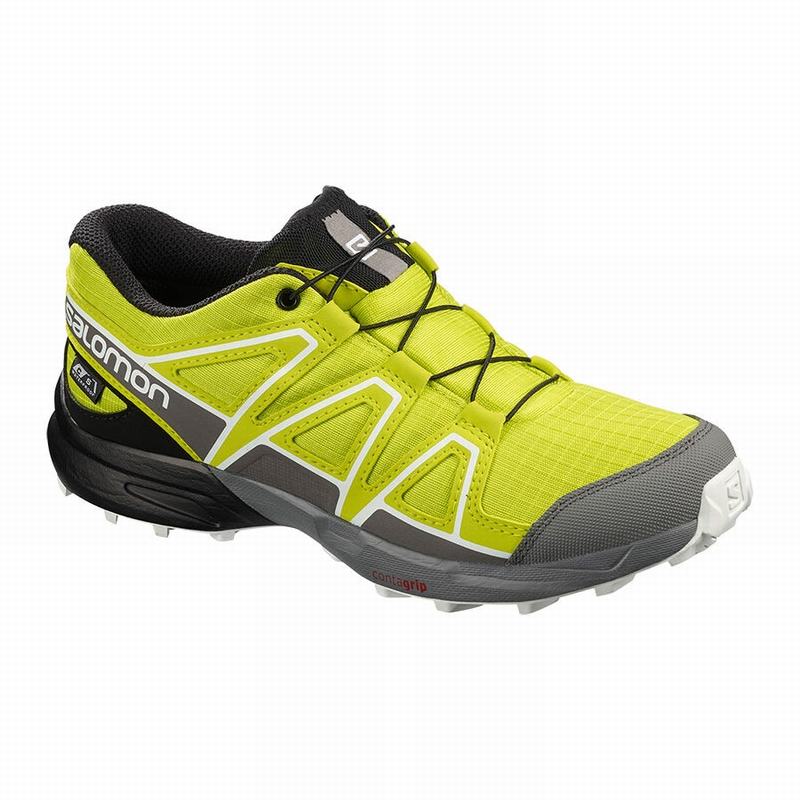 Chaussures De Trail Running Salomon Enfant Rose / Noir - Salomon SPEEDCROSS CLIMASALOMON™ WATERPROOF